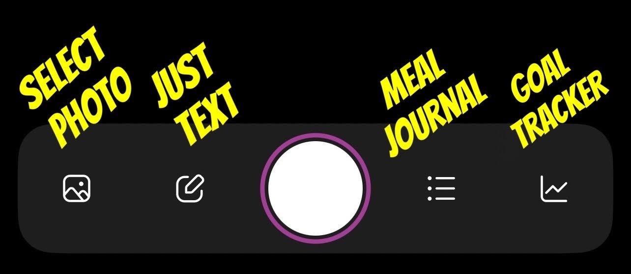 Meal journal screen in Quick Meal Check.